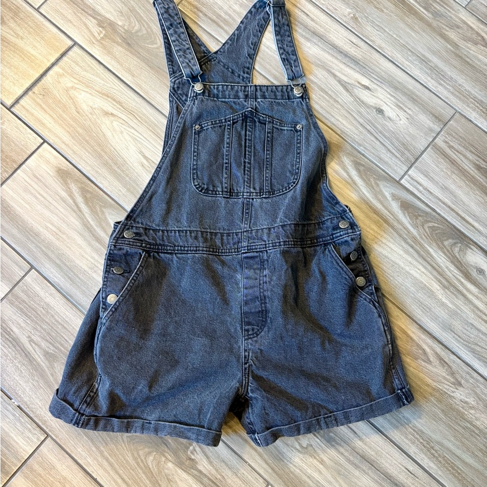 Old Navy Black Denim Overalls